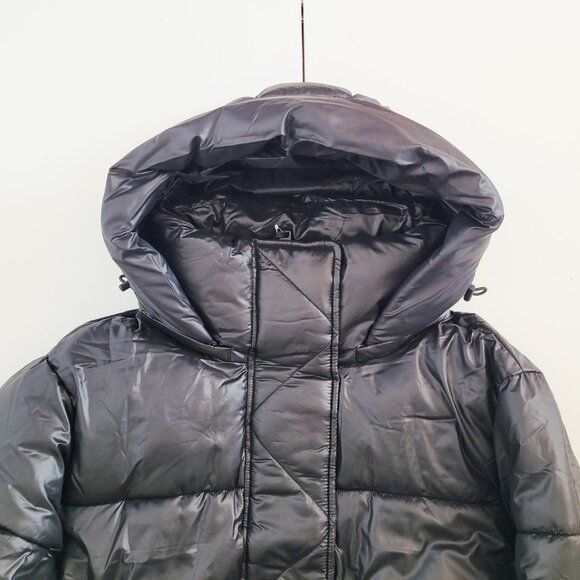 Gap Big Puff Cropped Black PrimaLoft Jacket BNWT - Size Large - Picture 6 of 15